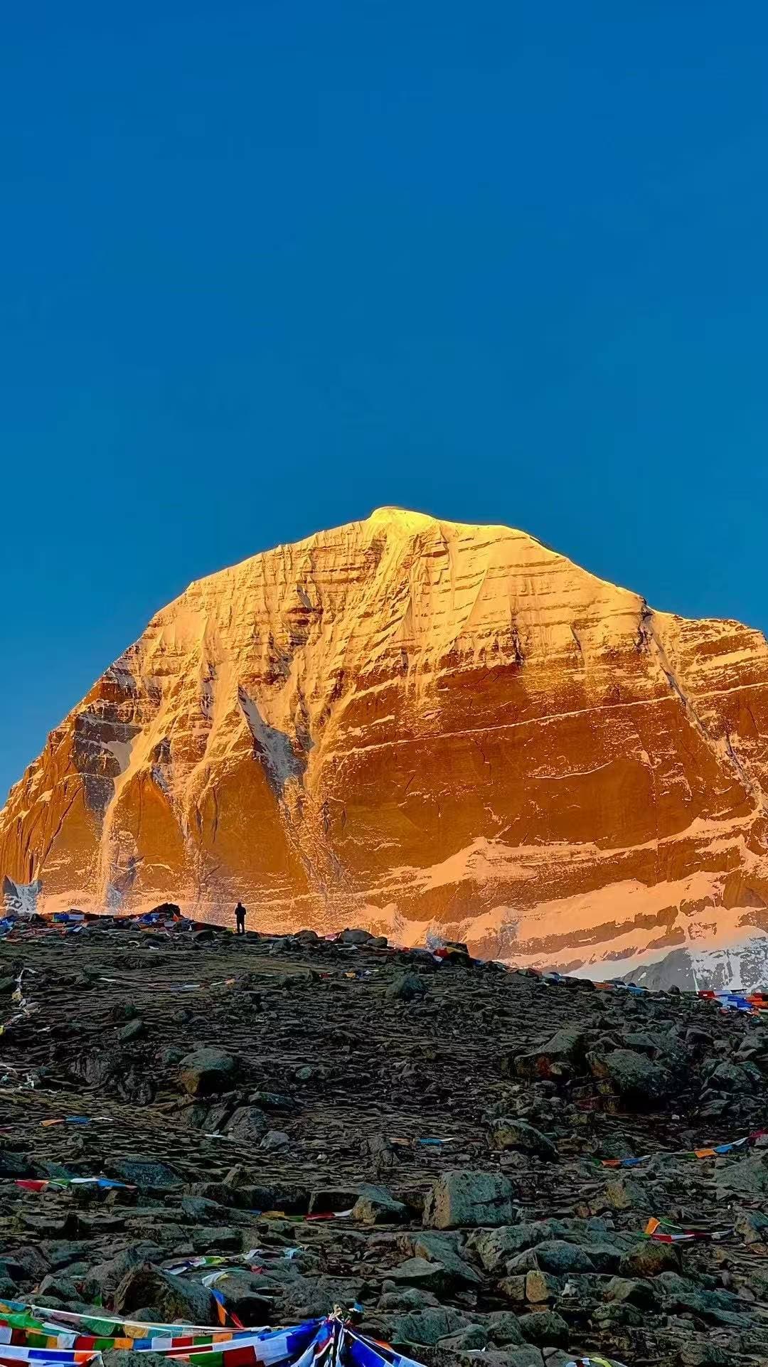 Cinematic mountain scape